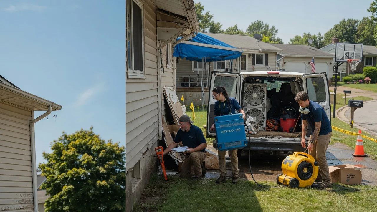 Ceiling Leak Cleanup in East Fultonham, OH near me